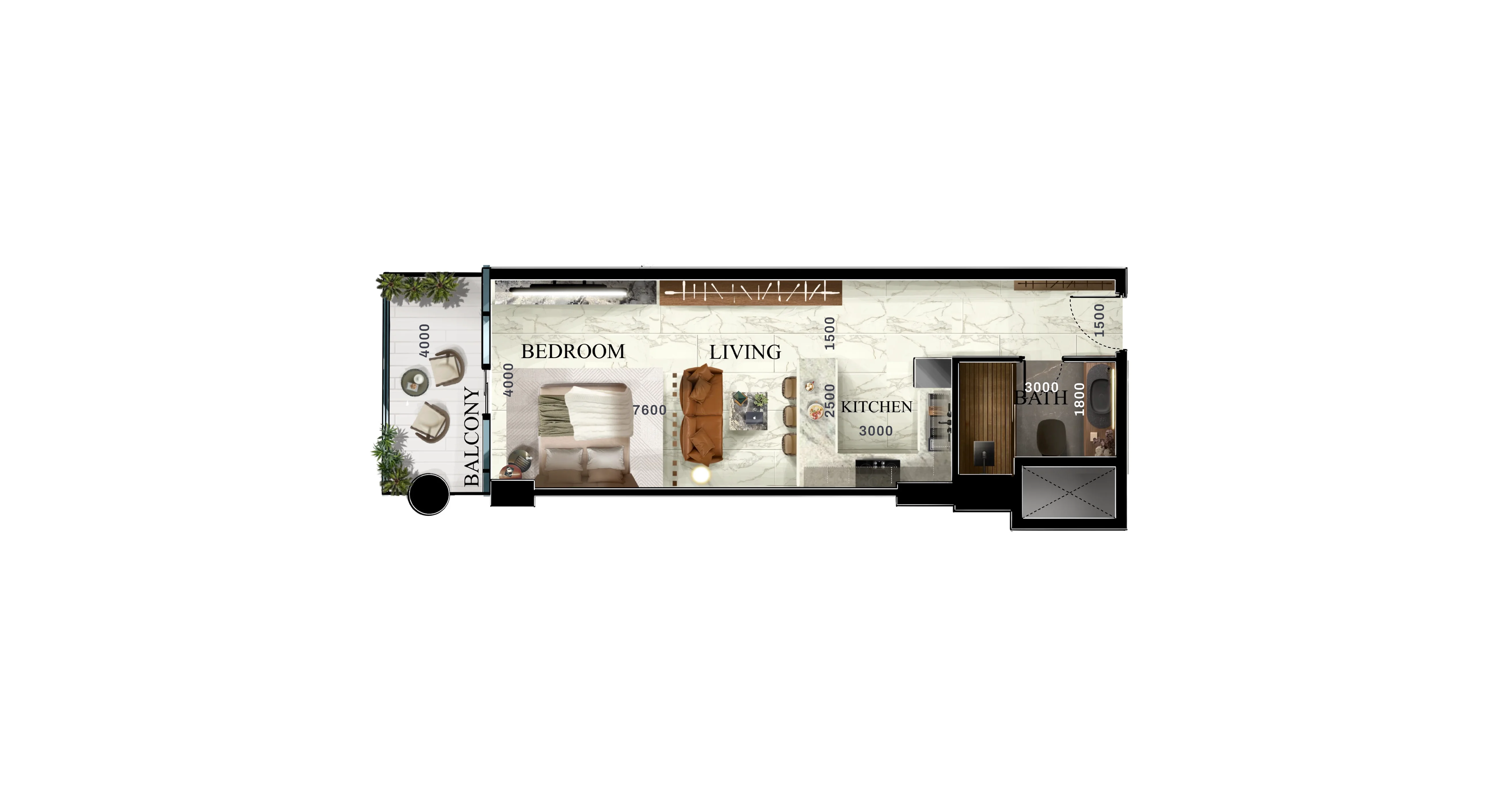 Jr 1 Bedroom